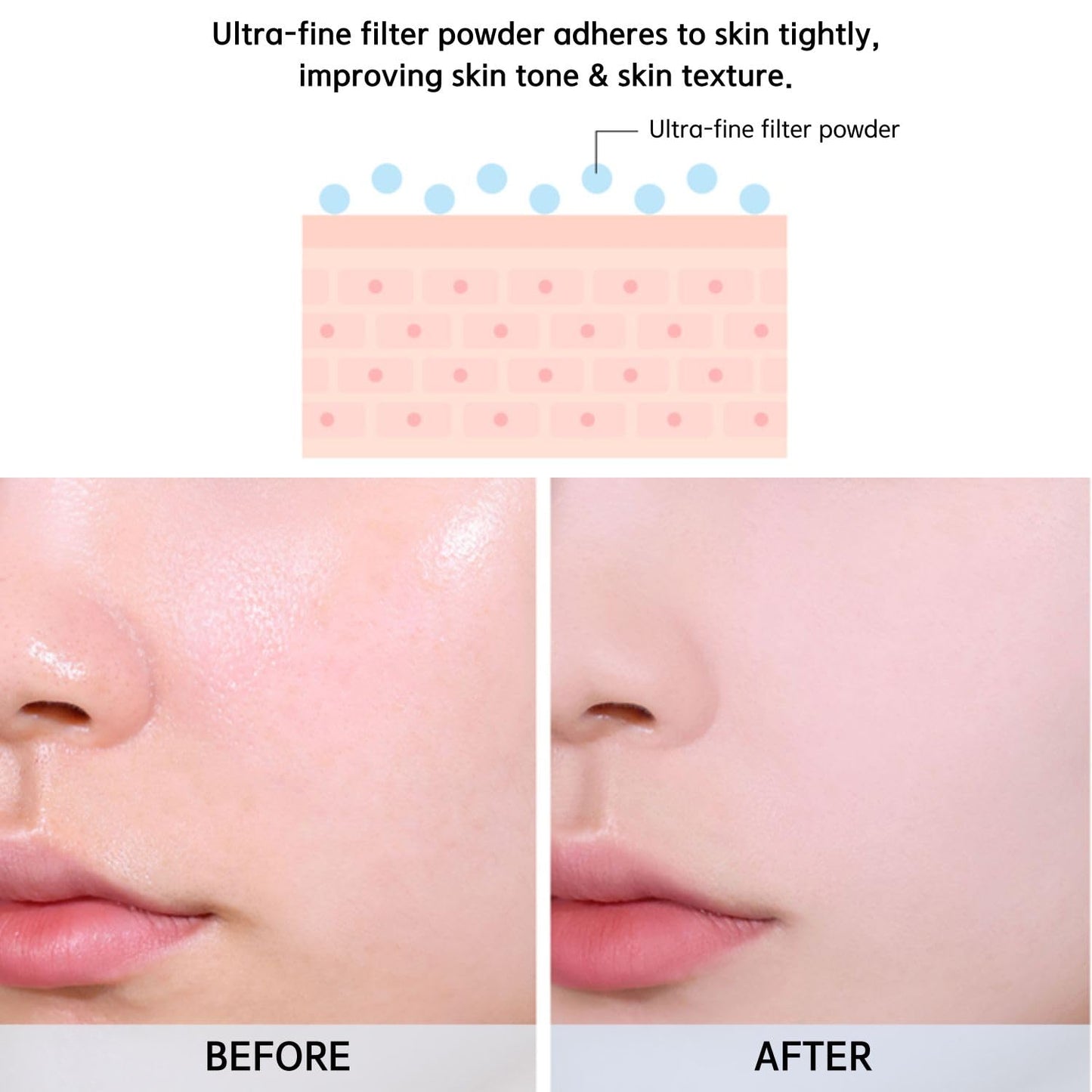BBIA EAU Powder Pact - Pressed Powder Compact for Makeup Setting & Blurring | 03 Blossom Pink, 1 Pack