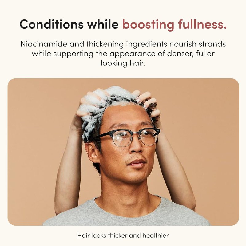 hims Thick Fix Thickening Conditioner - Made with Panthenol & Niacinamide - Lightweight, Moisturizing Conditioner - Paraben-Free, Sulfate-Free, Vegan - Eucalyptus Grove Scent - 6.4 Fl Oz, 2 Pack