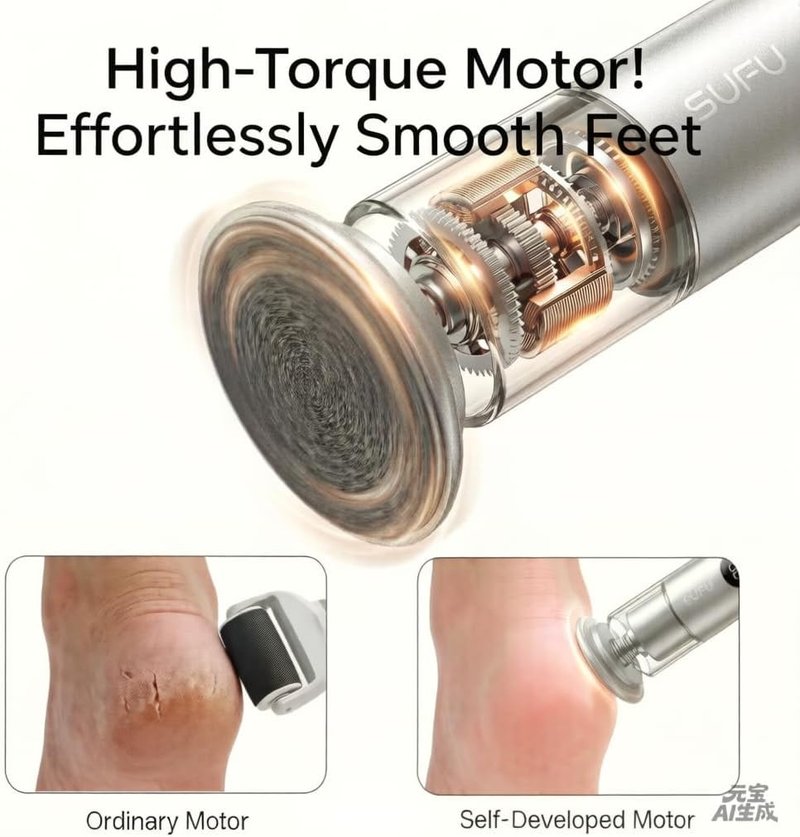 Electric Foot Callus Remover - 2 in 1 USB Rechargeable Foot File with Digital Display | Cordless Aluminum Pedicure Tool in Silver