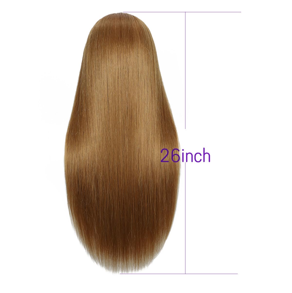 Mannequin Head Human Hair for Hairstyling - perming, heat styling, washing, Heat Resistant Doll Head for Cosmetology Students, Professionals & Practice Exams (Blond 27#)