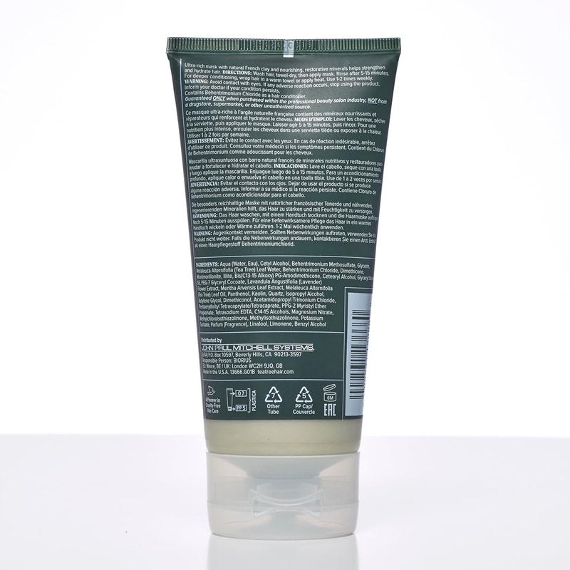 Tea Tree Lavender Mint Deep Conditioning Hair Mask - Hydrates & Strengthens Coarse, Dry Hair