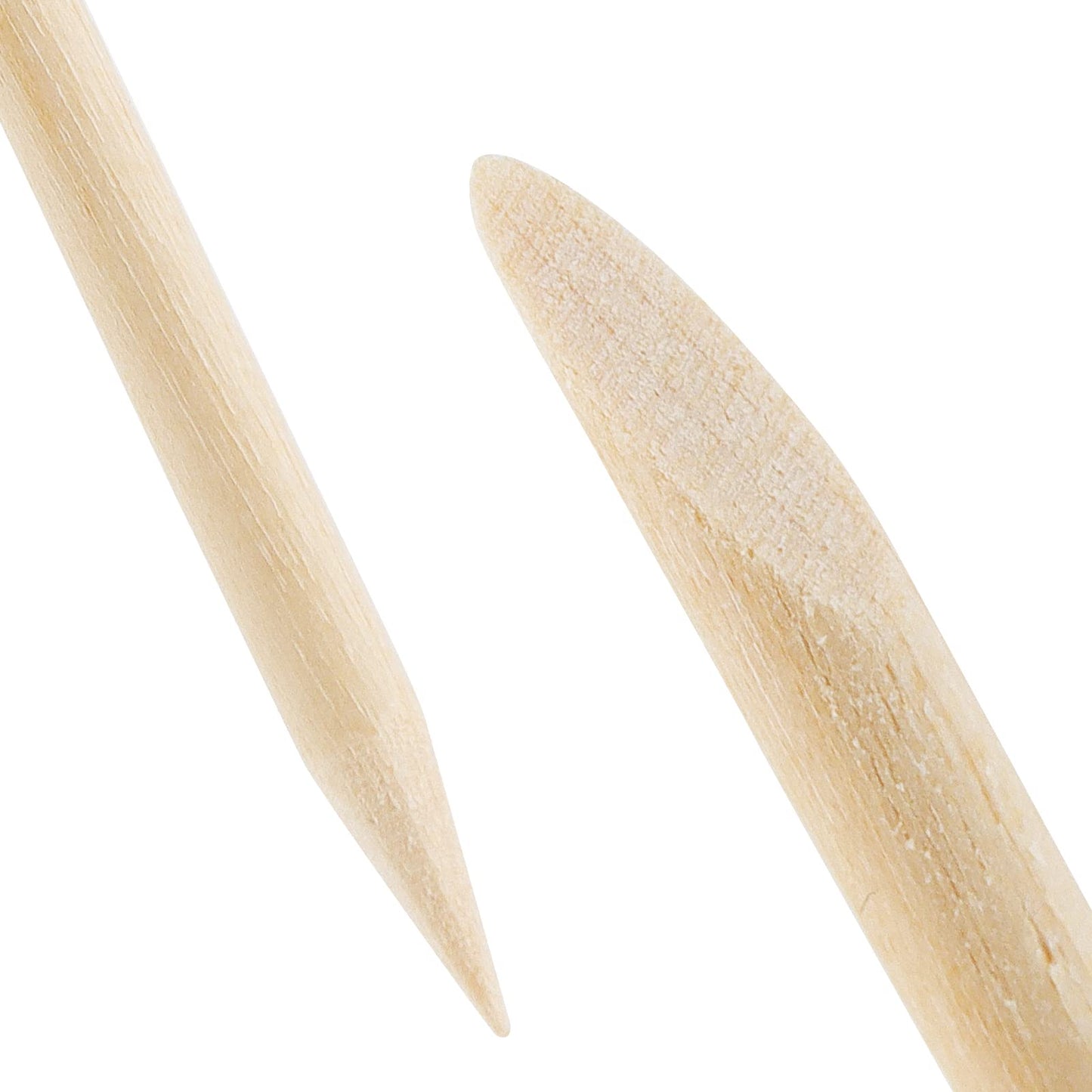 LEXININ 1000 PCS 4.5 Inch Wood Cuticle Pusher, Double Heads Wooden Cuticle Sticks, Wood Orange Nail Sticks for Manicure Pedicure