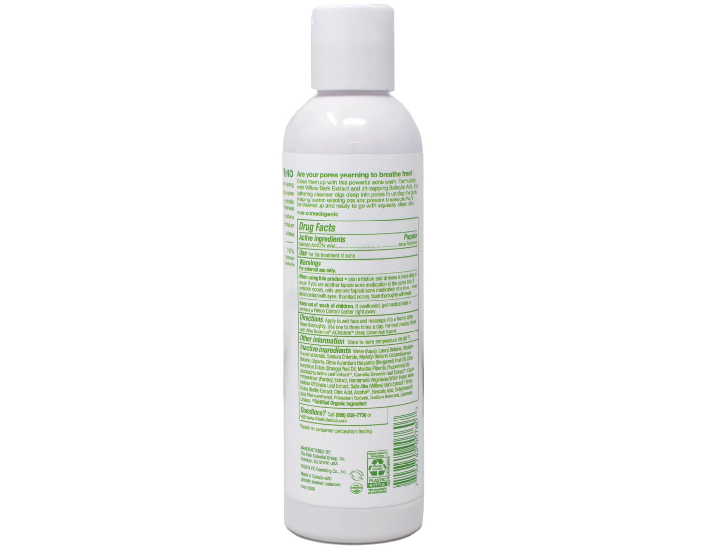 Alba Botanica Natural Acnedote Deep Pore Wash, 6 Ounce. (Pack of 2)