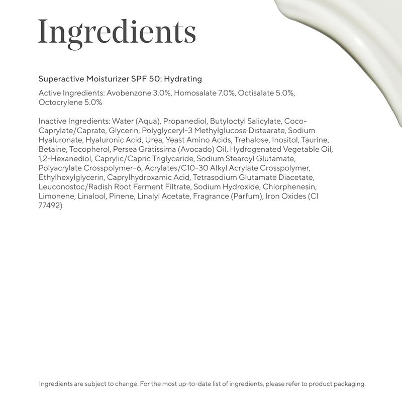 Murad Superactive Hydrating Moisturizer SPF 50 | Hyaluronic Acid for Dewy, Plump Skin - 1.7 FL Oz