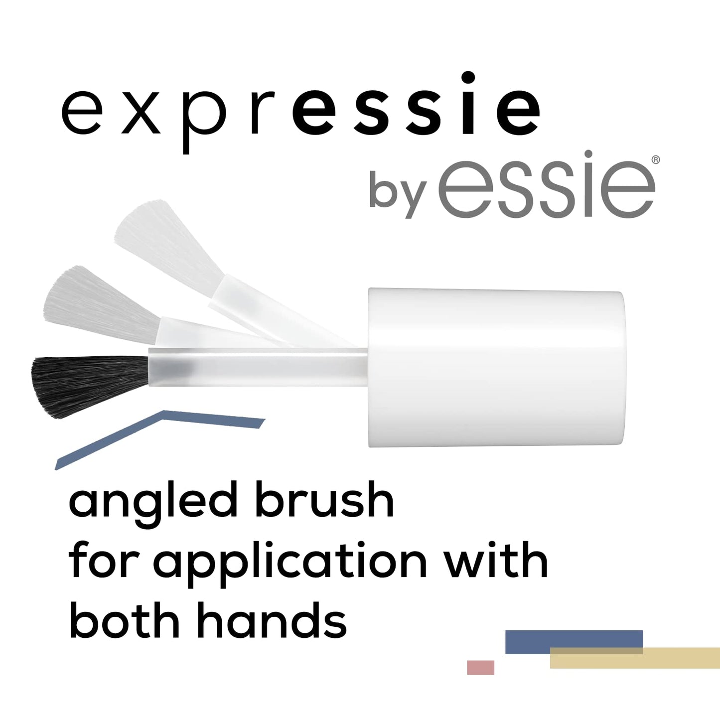 Essie Expressie Quick-Dry Nail Polish - 8-Free Vegan Formula in Soft Gray | 0.33 fl oz (Pack of 2)