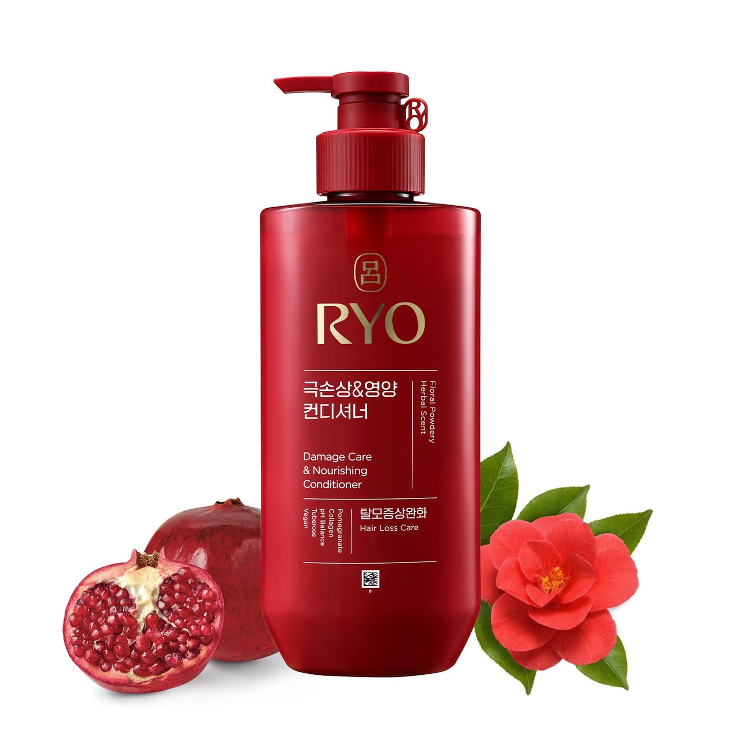 RYO Hair Damage Care & Nourishing Shampoo & Conditioner Set | Korean Ginseng Herbal Formula for Damaged, Dry Hair | Strengthening Moisture Repair K-Beauty Haircare | Holiday Gift Idea