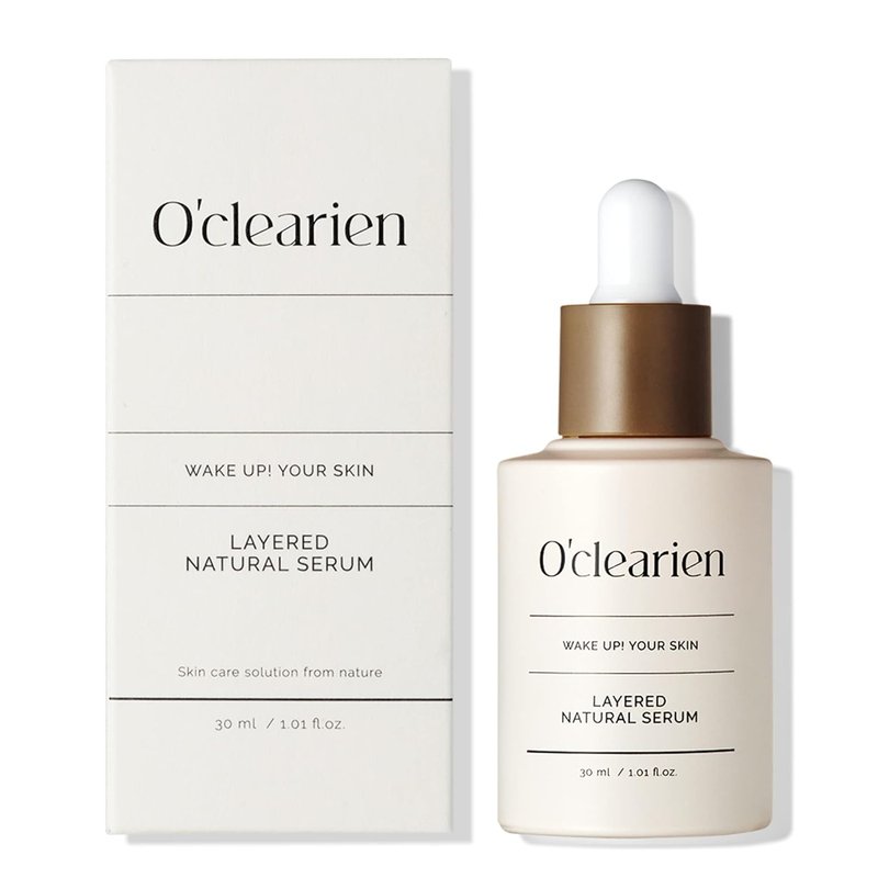 Layered Natural Serum with Hyaluronic Acid - Hydrating & Soothing for Sensitive Skin | 1.01 fl. oz.