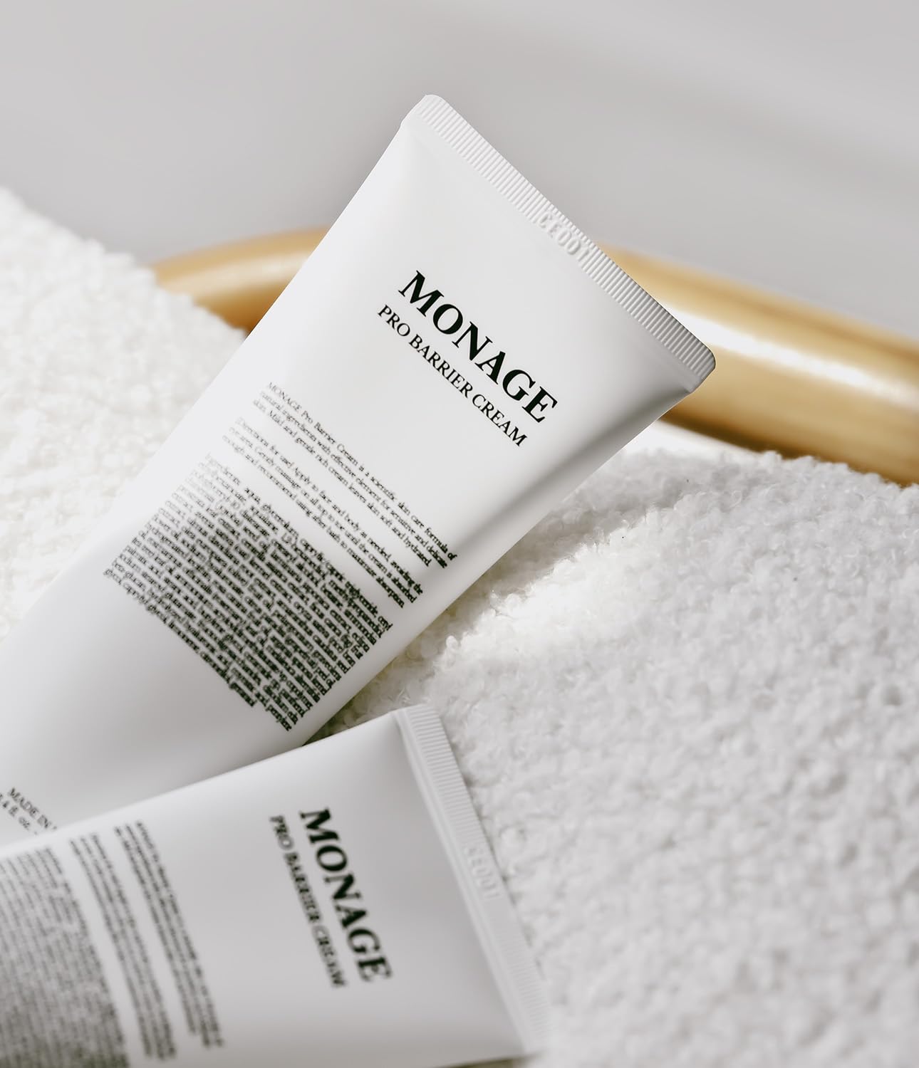 MONAGE Pro Barrier Cream, Korean Moisturizer Face Cream - Vegan, Hydration Boost, Gentle Formula, Soothing for Extremely Dry Skin, Nourishing, 3.4 fl oz (100ml)