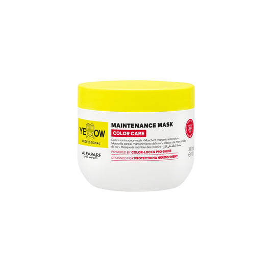 Alfaparf Milano Yellow Professional Color Care Maintenance Mask for Colored Hair – Powered by Color-Lock & Pro-Shine - Designed for Protection & Nourishment (300 ml / 10.1 oz)