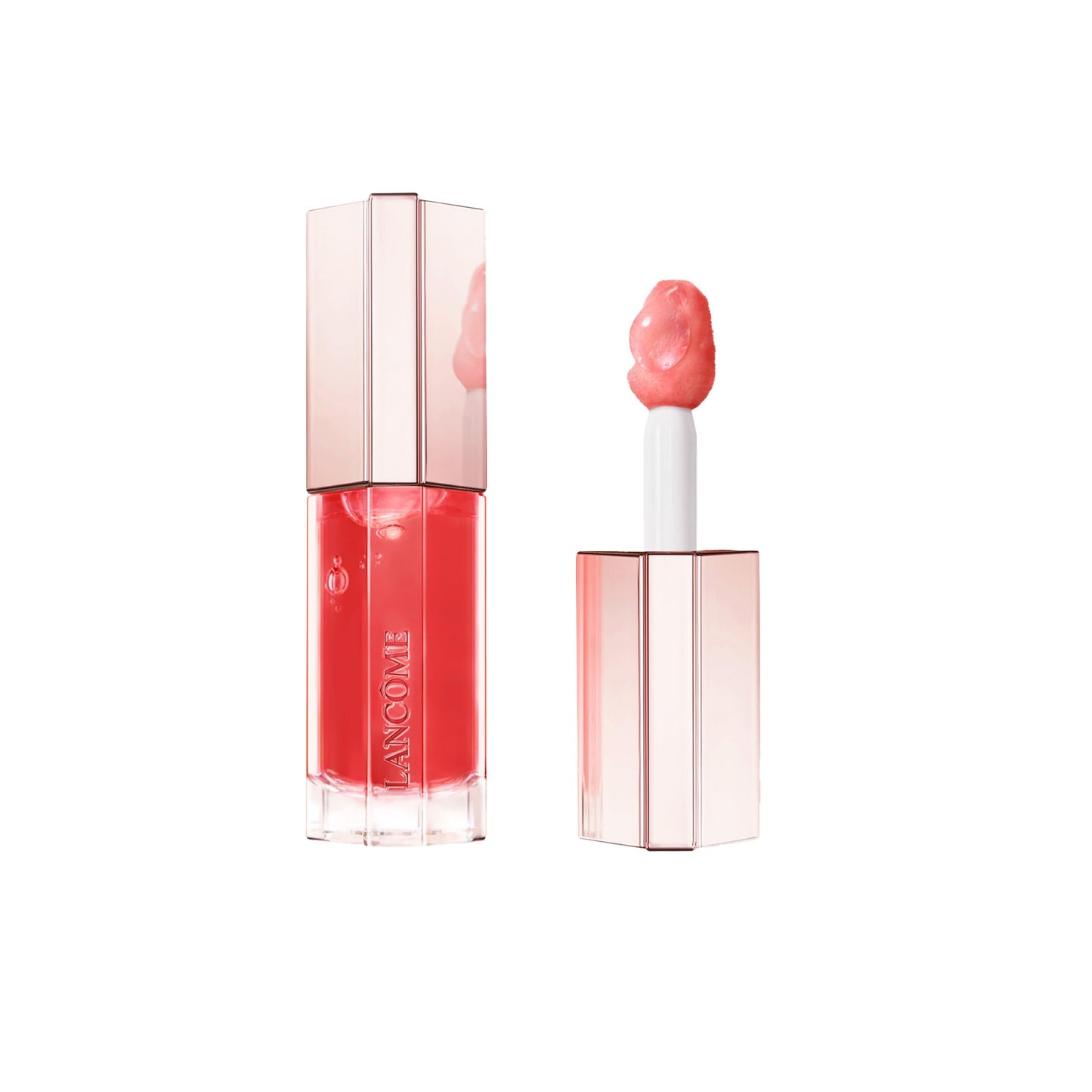 Lancôme Lip Idôle JuicyTreat Oil-in-Gloss -24HR Hydrating Gloss with Squalane for Instant Shine - 16 Pinky Promise