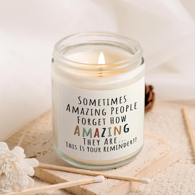 You're Amazing Candle | Inspirational Gift for Women - Birthday, Friendship, Thank You - Lavender Scented