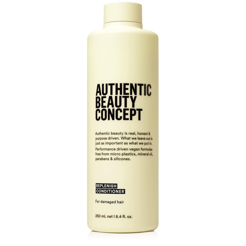 Authentic Beauty Concept Replenish Conditioner - Vegan & Cruelty-Free Formula for Damaged Hair | Seals Cuticle & Restores Shine