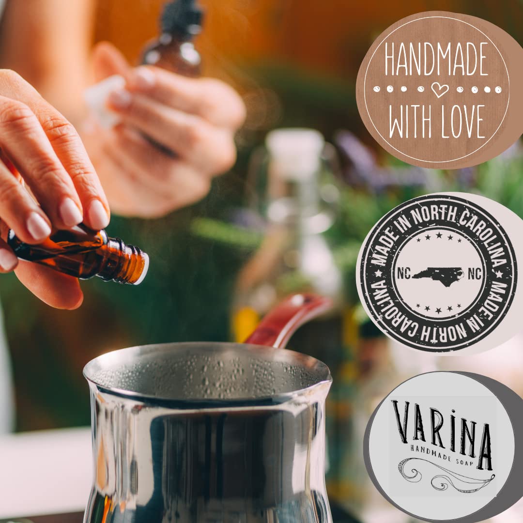 Varina Natural Ocean Breeze Bar Soap - Gentle Cleansing for Sensitive Skin, Fresh - 3 Pack