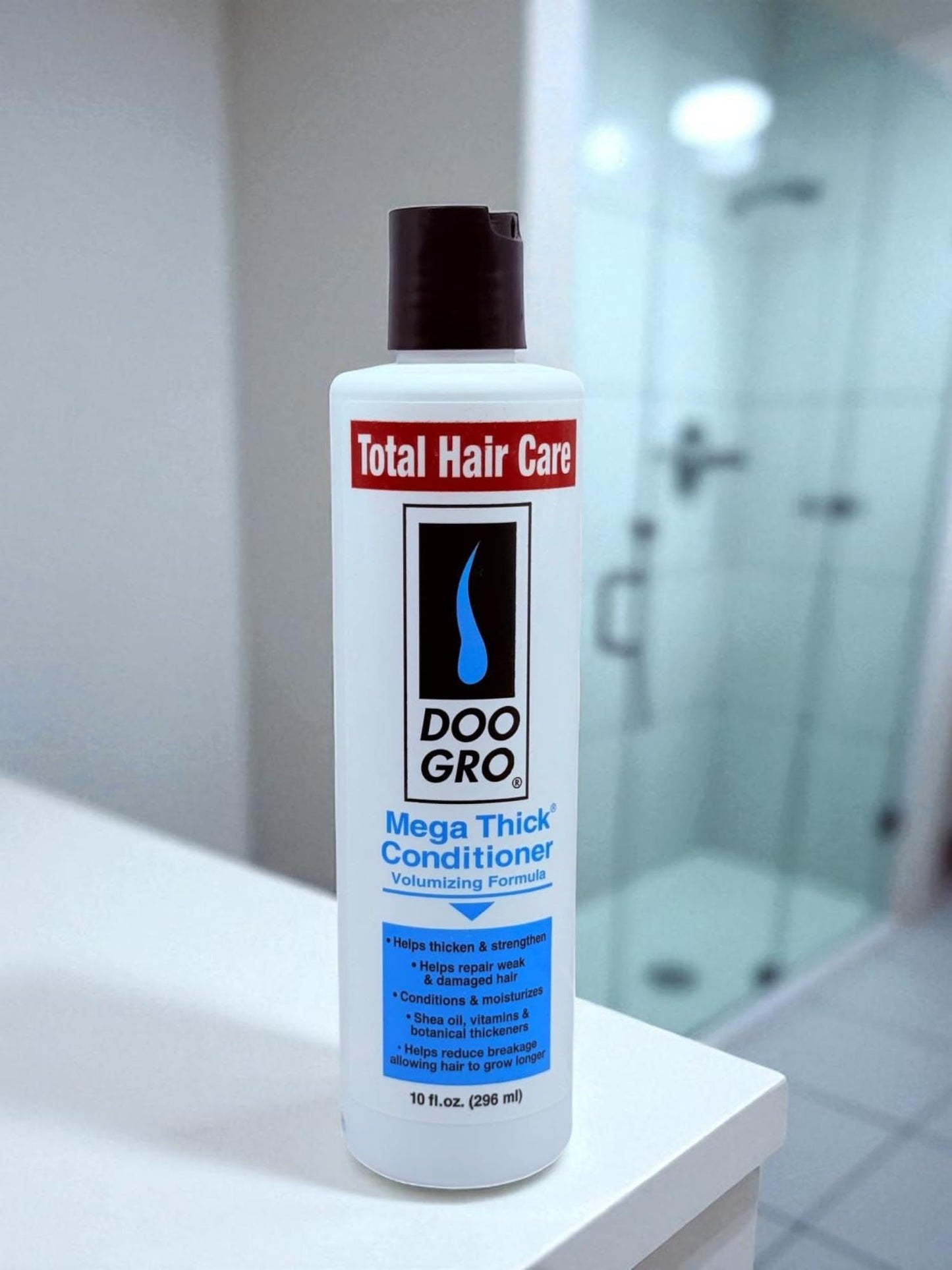 Mega Thick Shampoo & Conditioner Duo (10 oz Each) – Volumizing System with Vitamins & Herbs – Promotes Fuller, Thicker-Looking Hair