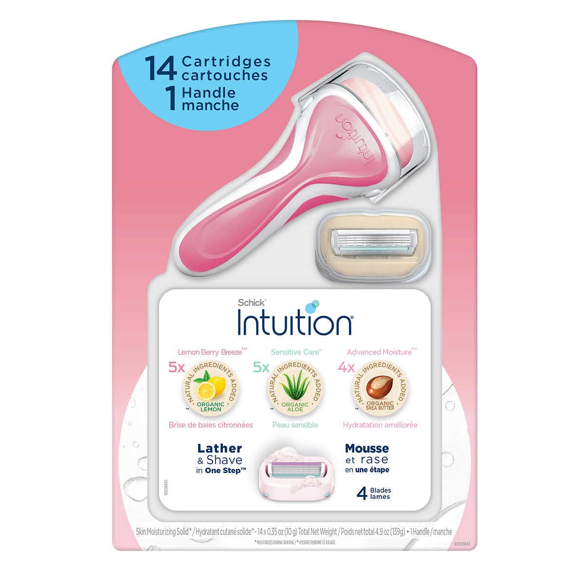 Women's Razor Variety Pack - 14 Refill Cartridges with Ergonomic Handle | Smooth Shaving Experience