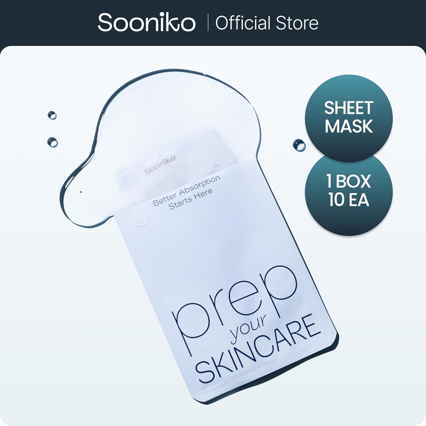 Mochi Skin Mask - Korean Sheet Masks for Hydration & Oil Balance | Vegan, Non-Sticky, 10 Pack