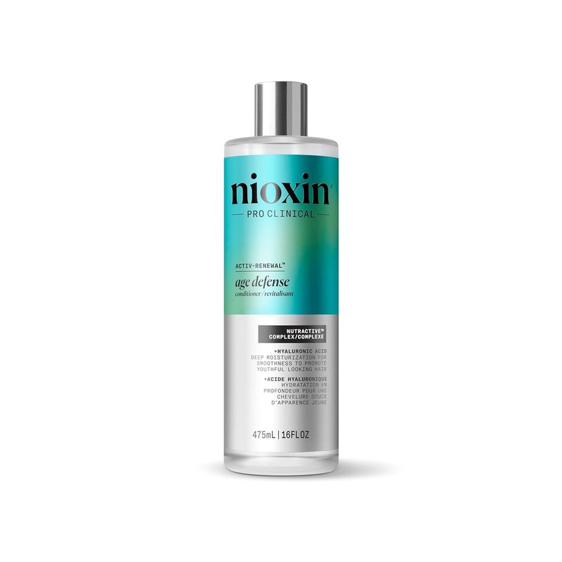 Nioxin Age Defense Conditioner for Aging Hair - Strengthening & Moisturizing with Hyaluronic Acid | Paraben & Sulfate-Free