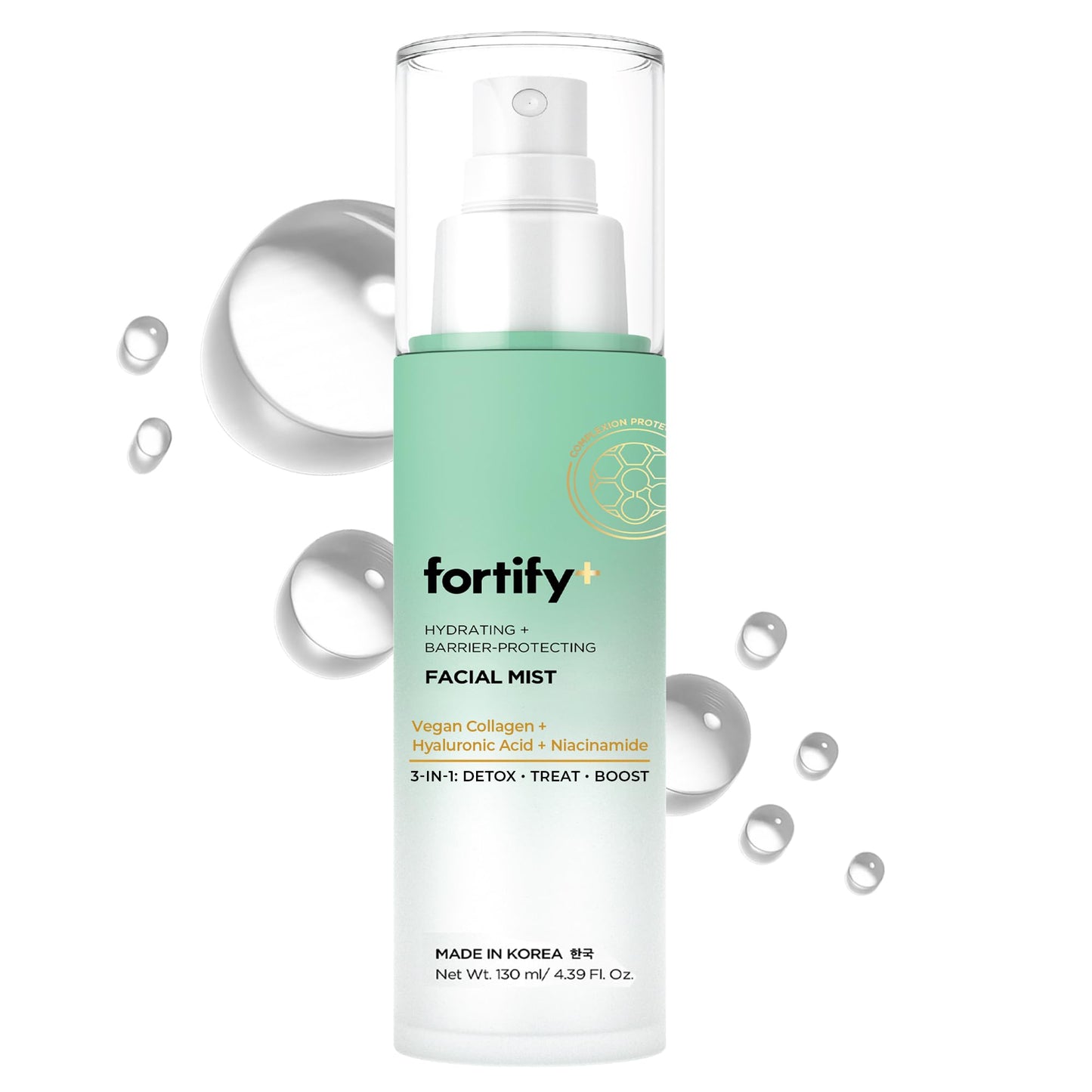 Fortify Hydrating Facial Mist Spray with Hyaluronic Acid & Aloe - Dermatologist Tested