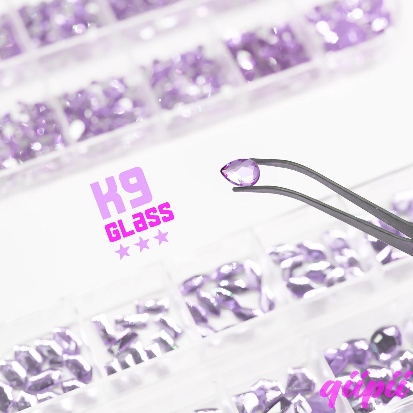 Nail Rhinestones K9 Glass Crystal Flat Back Rhinestones Nail Charms Stones 120 Multi Shapes Big Gems Round Beads Nail Art Diamonds Jewels for Nail Art Face Eyes Makeup