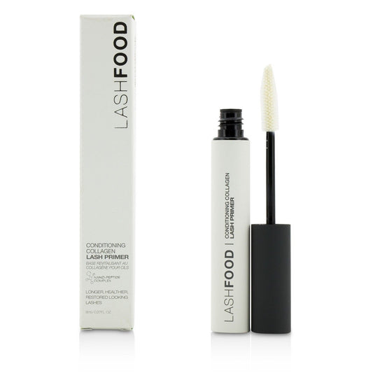 LashFood Conditioning Collagen Fiber Primer | Lash Extender & Thickening Serum Volume Boosting with Collagen, Nano-peptide Complex, Panthenol Lash Mascara Feathery Long Full Eyelashes .27oz