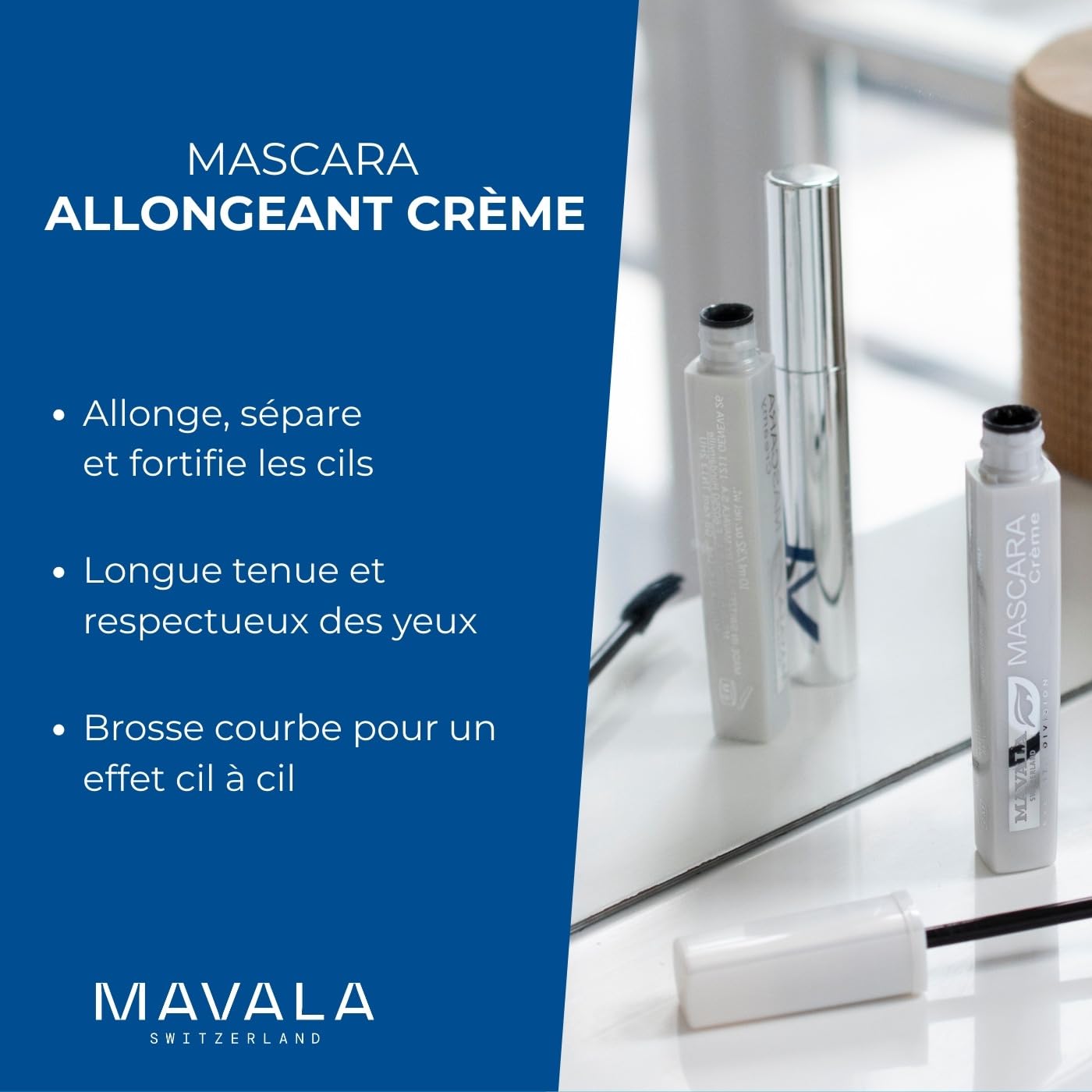 Mavala Mascara Creamy, Brown, 0.32 Ounce