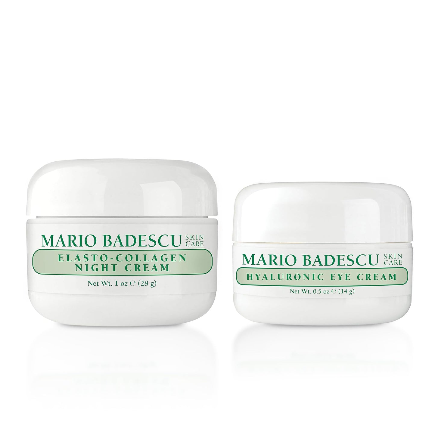 Mario Badescu Elasto-Collagen Night Cream & Hyaluronic Eye Cream Bundle – Nourishing Face Moisturizer & Hydrating Under Eye Formula for Dark Circles & Facial Care, Beauty and Personal Care Gift