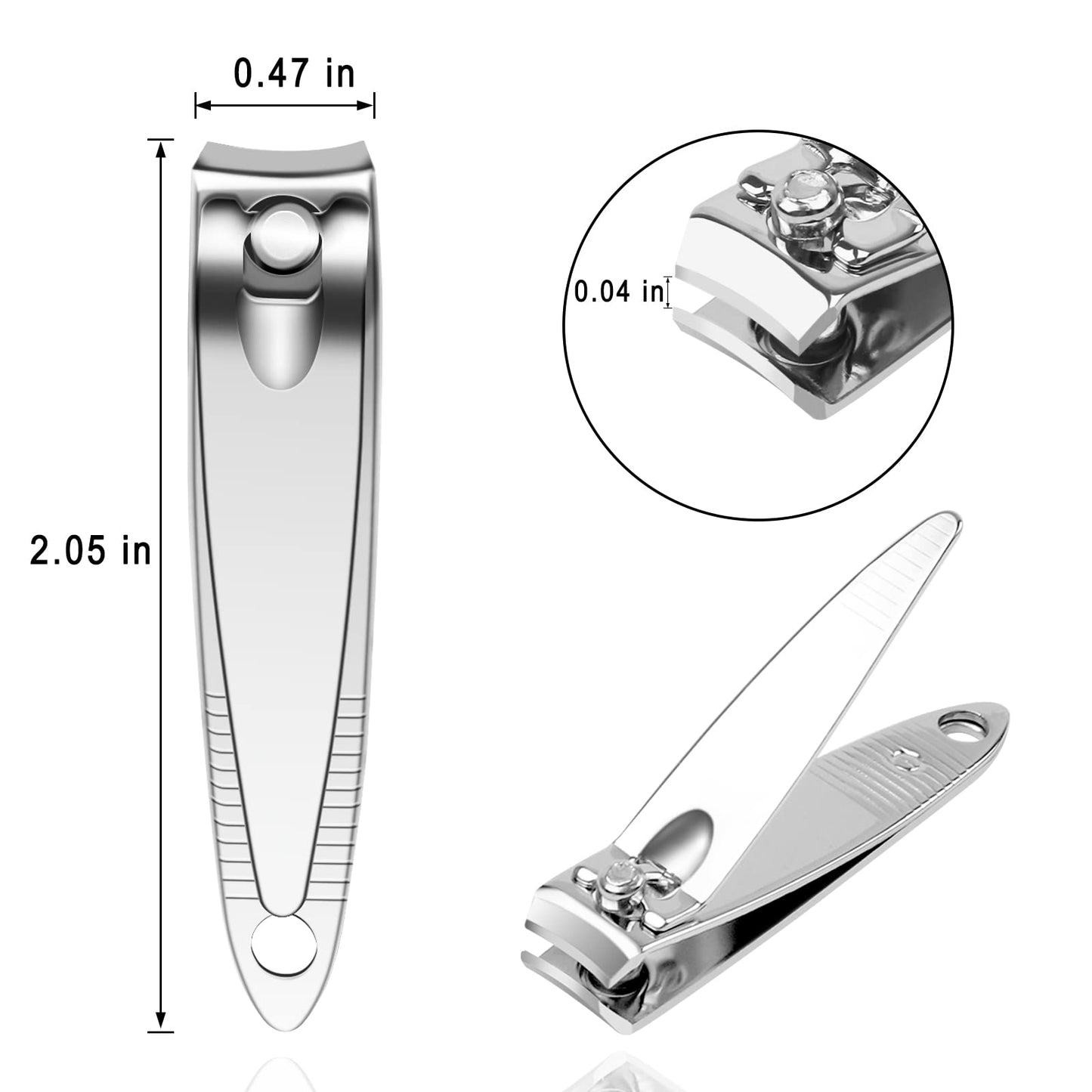 50 Pack Stainless Steel Nail Clippers Bulk, Bulk Nail Clippers for Homeless Individually Wrapped, for Homeless,Shelter, Air Bnb, Hotel (50 PCS)