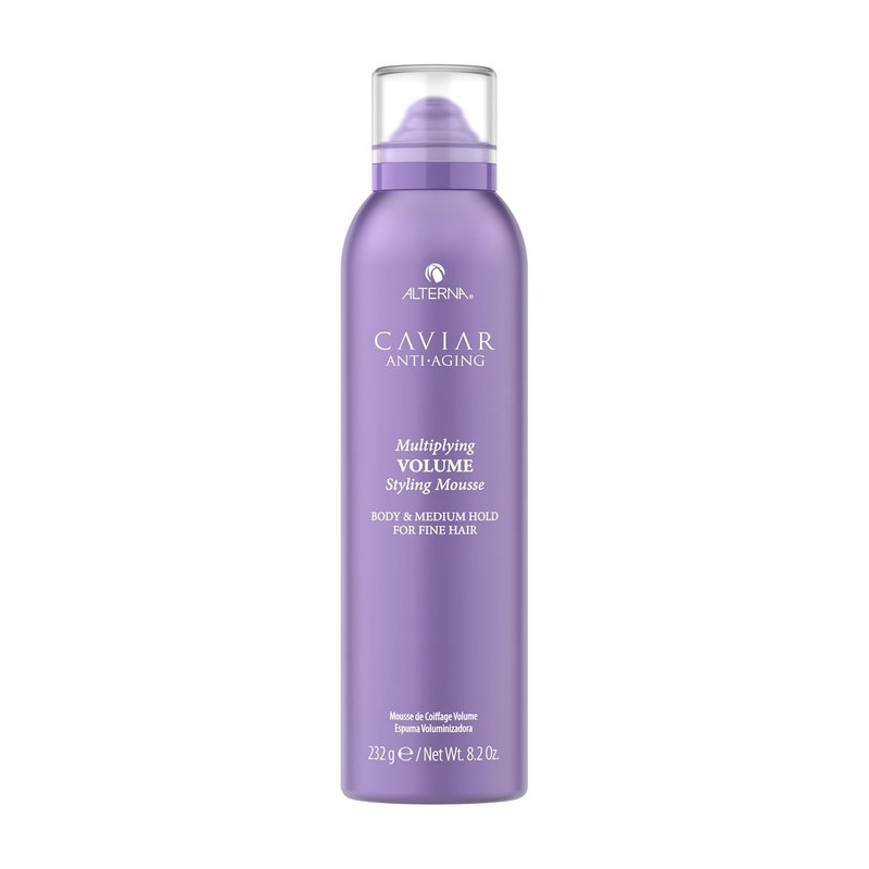 Alterna Haircare CAVIAR Anti-Aging Volume Styling Mousse - Medium Hold for Fine Hair | 8.2 Fl Oz
