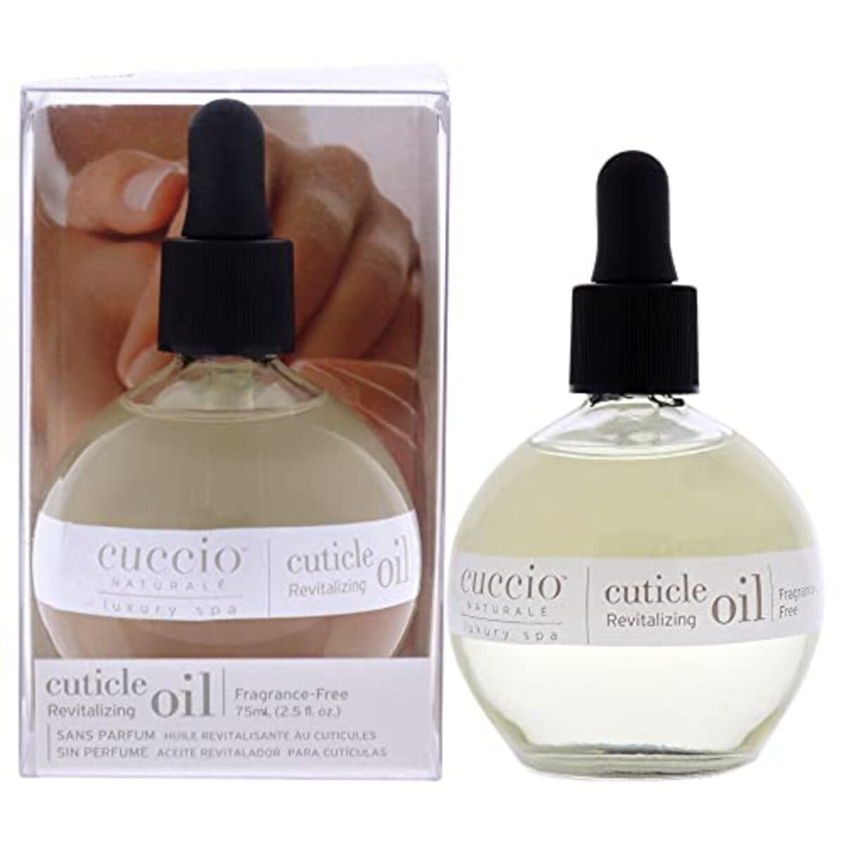 Cuccio Naturale Revitalizing Hydrating Cuticle Oil - Repair Damaged Skin & Nails - Vanilla Bean & Sugar - 2.5 Oz (Pack of 2)