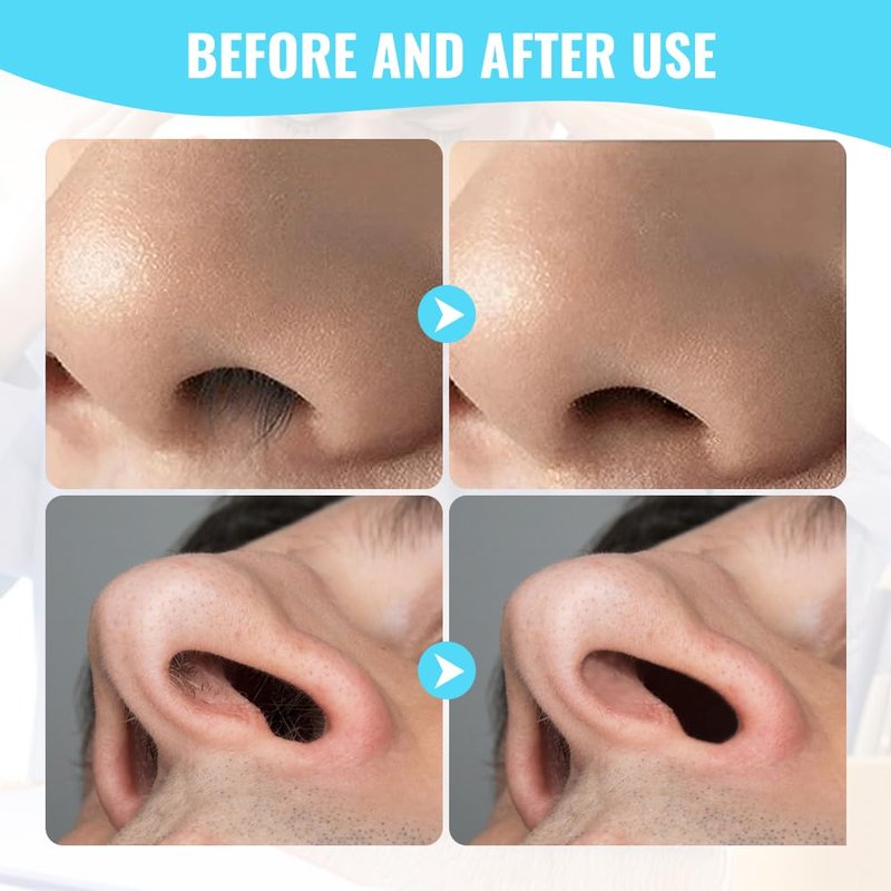 2-in-1 Nasal Hair Cutter, 2025 New Double Sided Nose Hair Knife, Portable Nostril Hair Remover Tool, 360° Rotating Nose Hair Trimmer with Ear Picker for Women and Men (Blue, 3 PCS)
