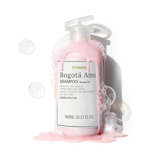 Moisturizing Shampoo, Boasts Hair Thickening with Batana Oil, Strengthens Hair Roots and Hydrates the Scalp, For All Hair and Scalp Types, Paraben Free and Color Safe, Pink Rose Fragrance, 10.15 oz