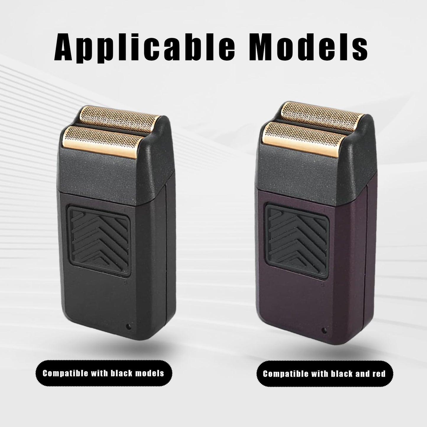 Replacement Heads for Men, 5 Star Series Finale Razor Replacement Foil and Bar Assembly Compatible with wahl Foil 7031-100,7043-100 Shave Replacement Head, 4 Packs (Black)