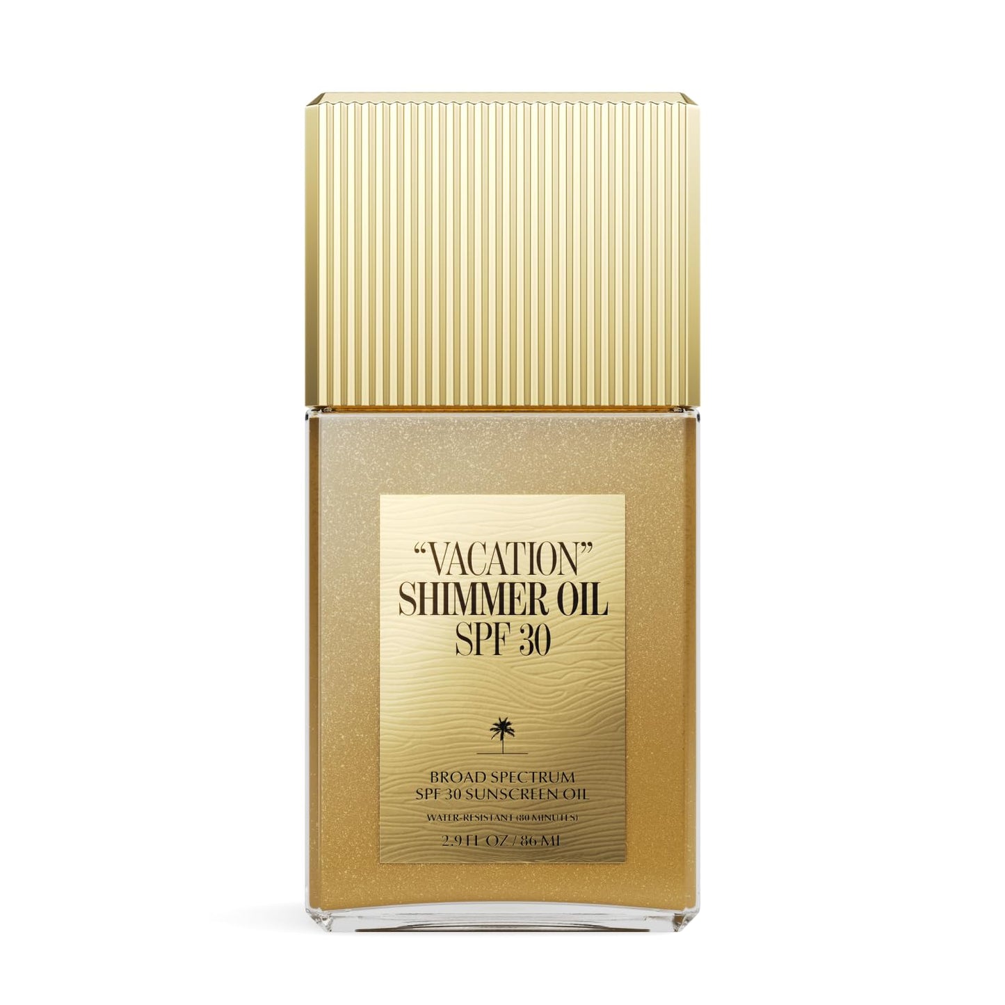 Vacation Shimmer Oil SPF 30 Body Sunscreen Oil, 2.9 Fluid Ounces - Body Glow, Moisturizing, Water-Resistant, Enhances All Skin Tones, Dermatologist-Tested, Vegan
