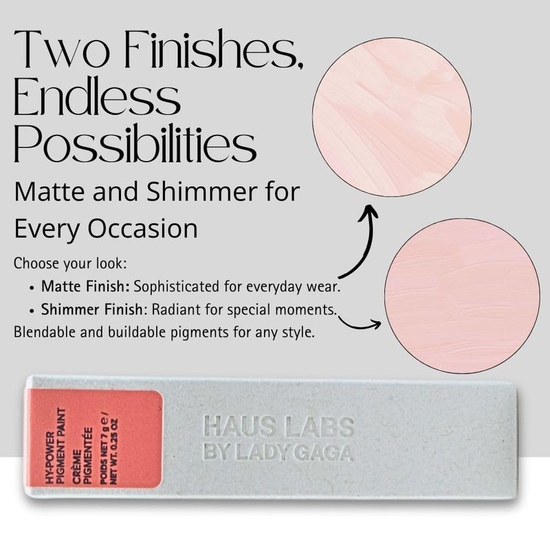 Haus Labs Hy-Power Eye, Cheek & Lip Pigment Paint - Matte Blush for Versatile Makeup Looks