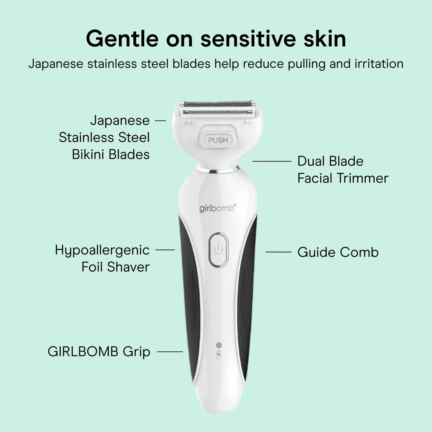 Conair Girlbomb All-in-One Shave & Trim System Foil Shaver