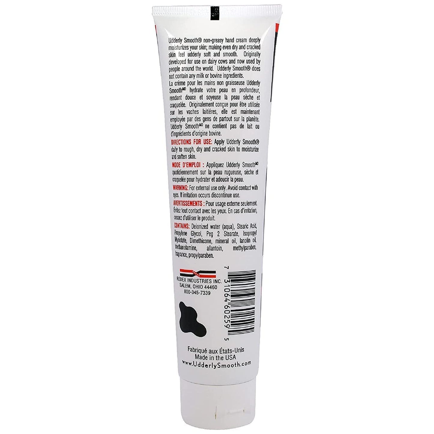 Udderly Smooth Hand Cream, Original Formula for Rough Dry Skin, Fast-Absorbing 24-Hour Moisturization, 4 oz (Pack of 6)