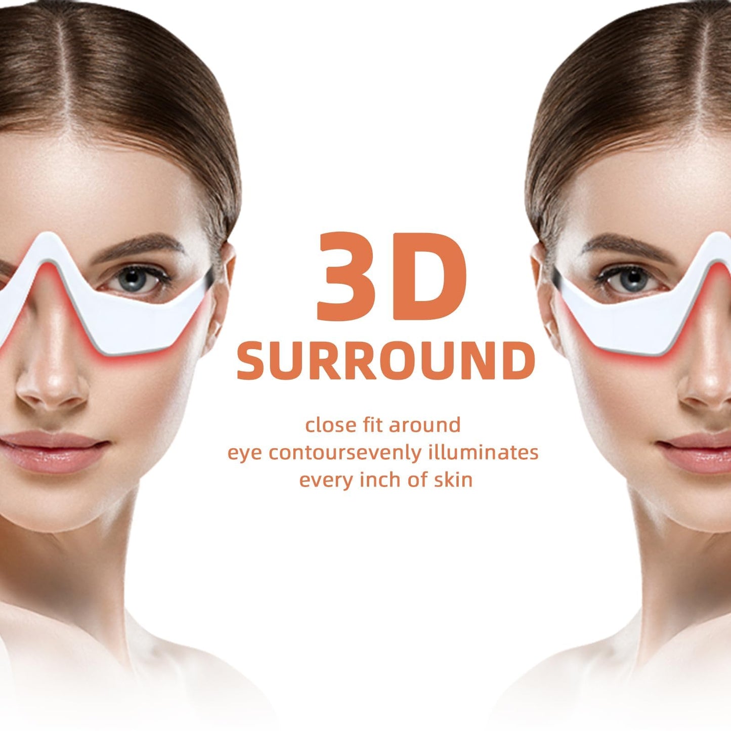 AYYHG 3D Eyelift Device – Red Light Under Eye Therapy with Microcurrent & 3D Fit Design | Reduces Wrinkles, Dark Circles & Puffiness | Silent Operation for Sensitive Skin & Busy Lifestyles