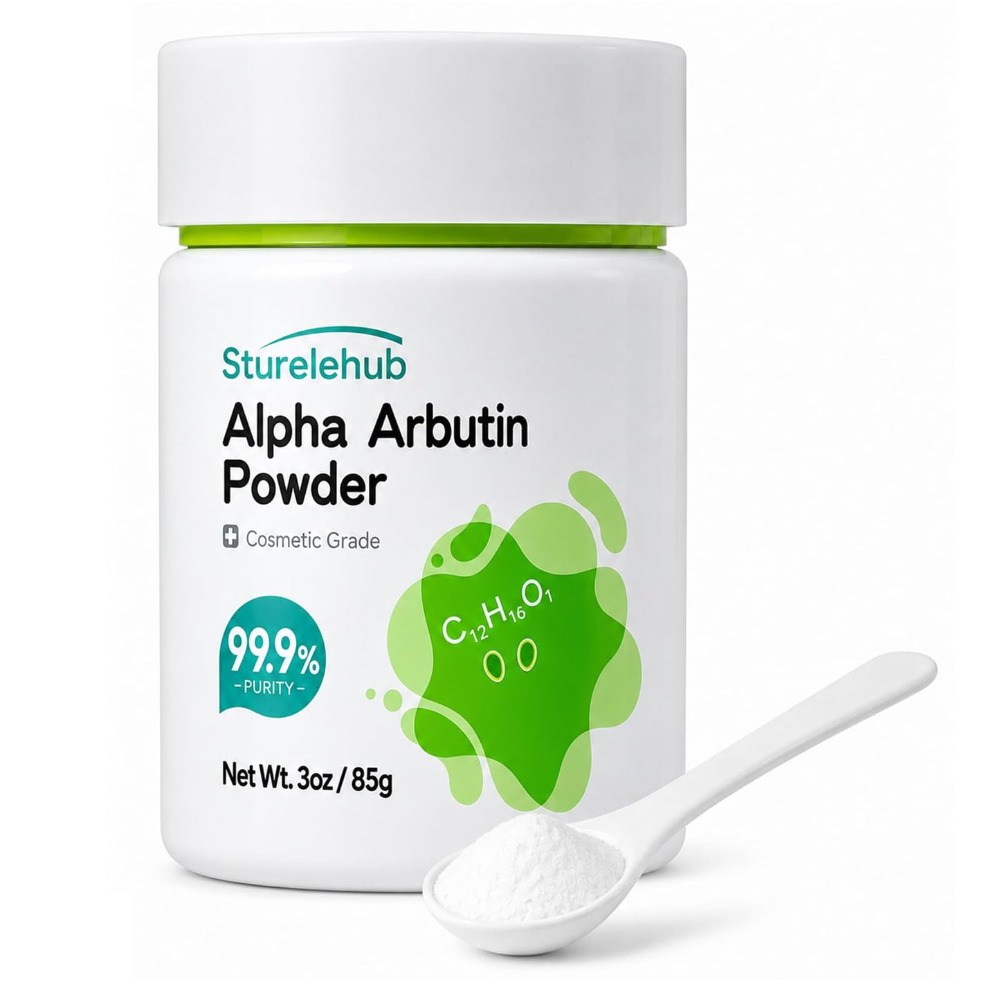 Alpha Arbutin Powder, 3OZ / 85g, 99.9% Purity, Cosmetic Grade, Alpha Arbutin Powder for Homemade Cosmetics