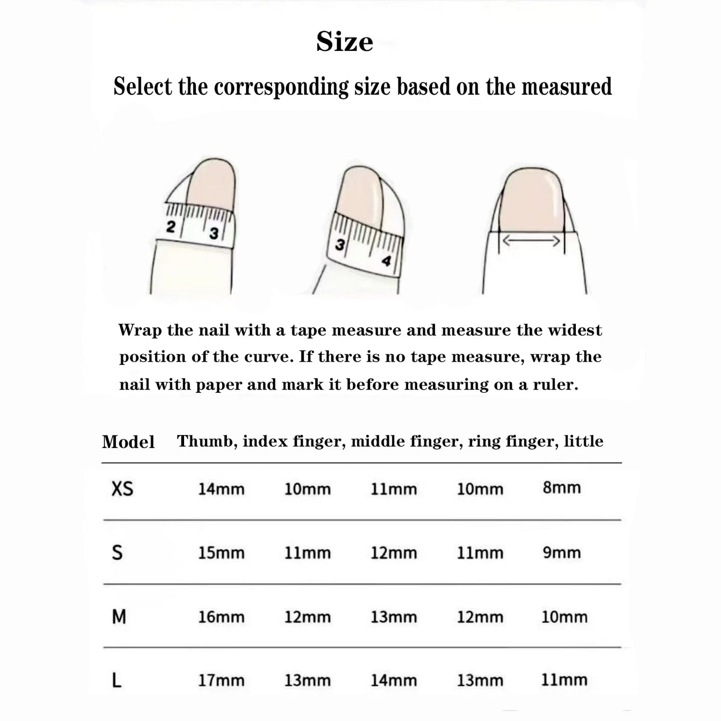 Handmade Press-On Nails | Medium Square White French Nails with Rhinestones & 3D Flowers - Full Cover Manicure Art (Size M)
