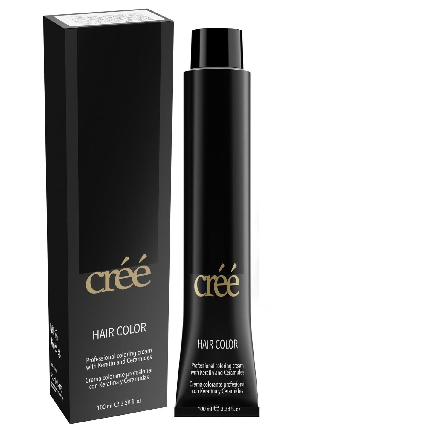 Cree Professional Ash Series Permanent Hair Color - Long Lasting, Rich Vibrant - Gray Coverage 100ml - 3.4 fl.oz.