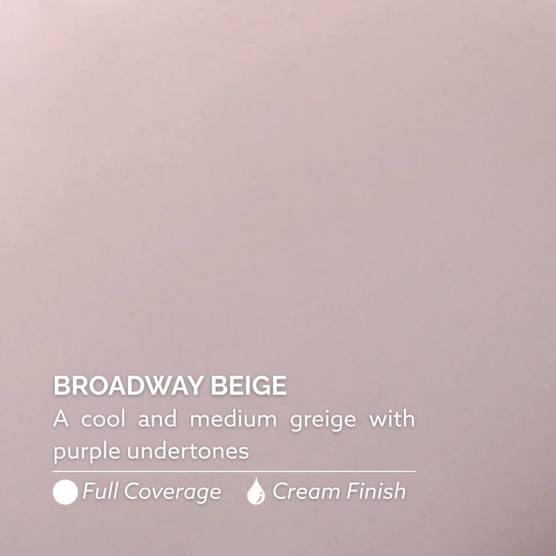 Dazzle Dry Nail Lacquer (Step 3) - Broadway Beige - A cool and medium greige with purple undertones. Full coverage cream. (0.5 fl oz)