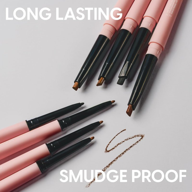 KARA BEAUTY Browfector Double Ended Brow Pencil with Sculpting & Precision Tips, Makeup Eyebrow Pencils for Women, Brow Tint, Eye Makeup & Eyebrow Pen for Shaping & Defining Brows (Soft Brown)