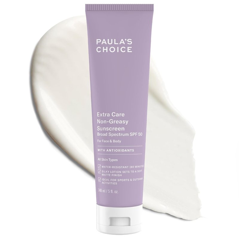 Paula's Choice Sunscreen SPF 50 - Oil-Free Face & Body Lotion with Aloe & Vitamins | 5oz, Water & Sweat Resistant