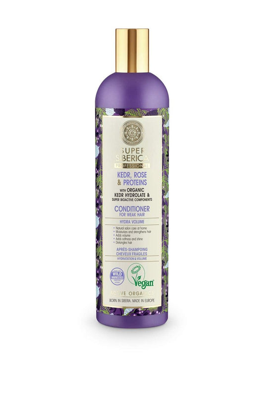 Natura Siberica Super Kedr Rose & Proteins Natural Conditioner 13.53 fl oz