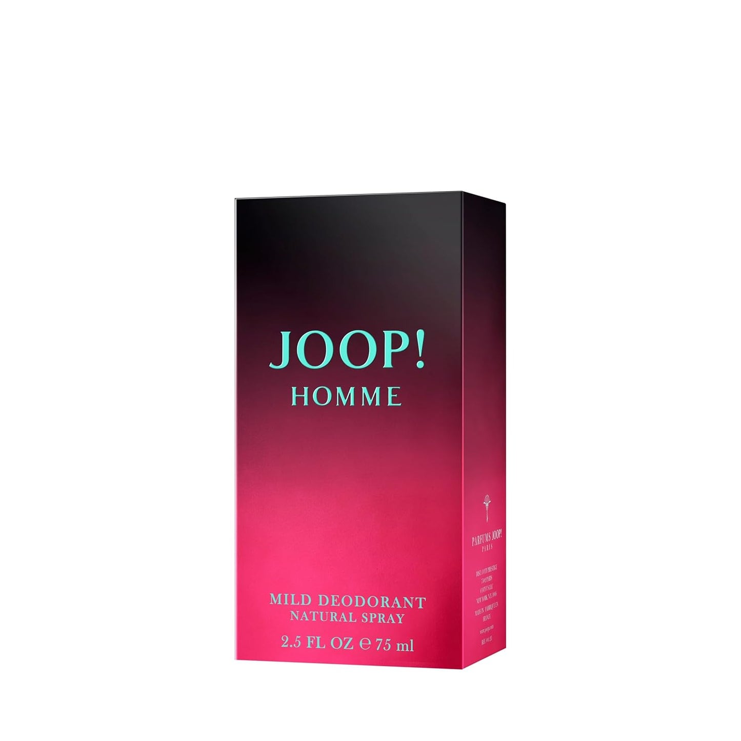 JOOP! Homme Men's Deodorant Spray - Cinnamon, Jasmine & Vanilla Scent | 2.5 Fl Oz