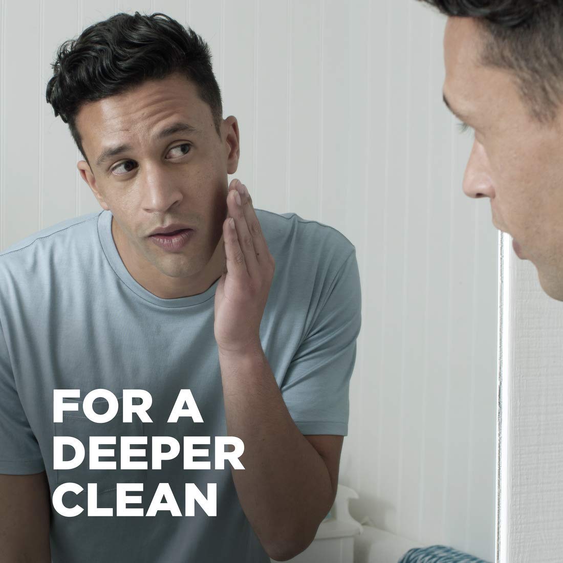 DOVE MEN + CARE Shower Tool For Stronger, Healthy-Feeling Skin Active Clean Scrubs and Exfoliates Body Wash Eucalyptus + Cedar Oil to Rebuild Skin in the Shower