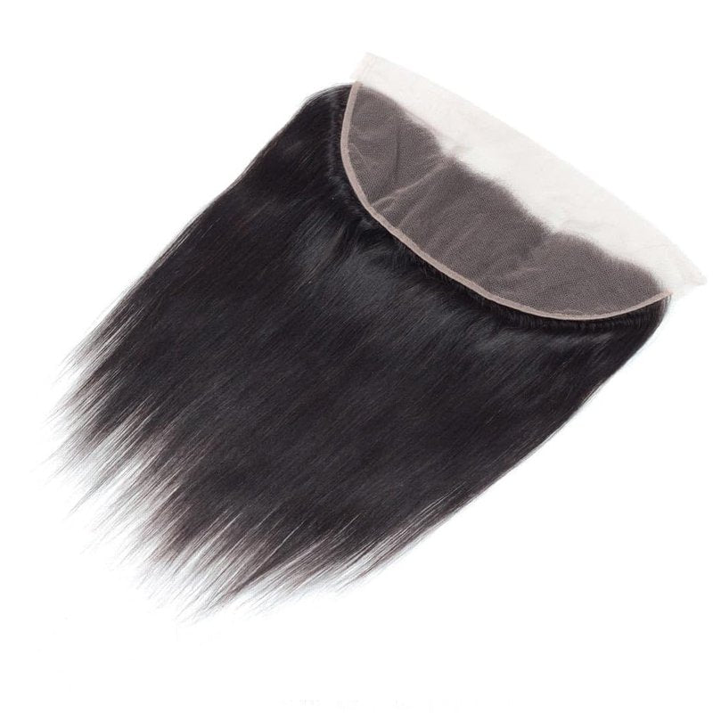 13x4 Lace Frontal Straight Closure Ear To Ear 22 inch HD Lace Closure 100% Remy Human Hair Closure Natural Black 180% Density (13x4 Straight, 22 Inch)