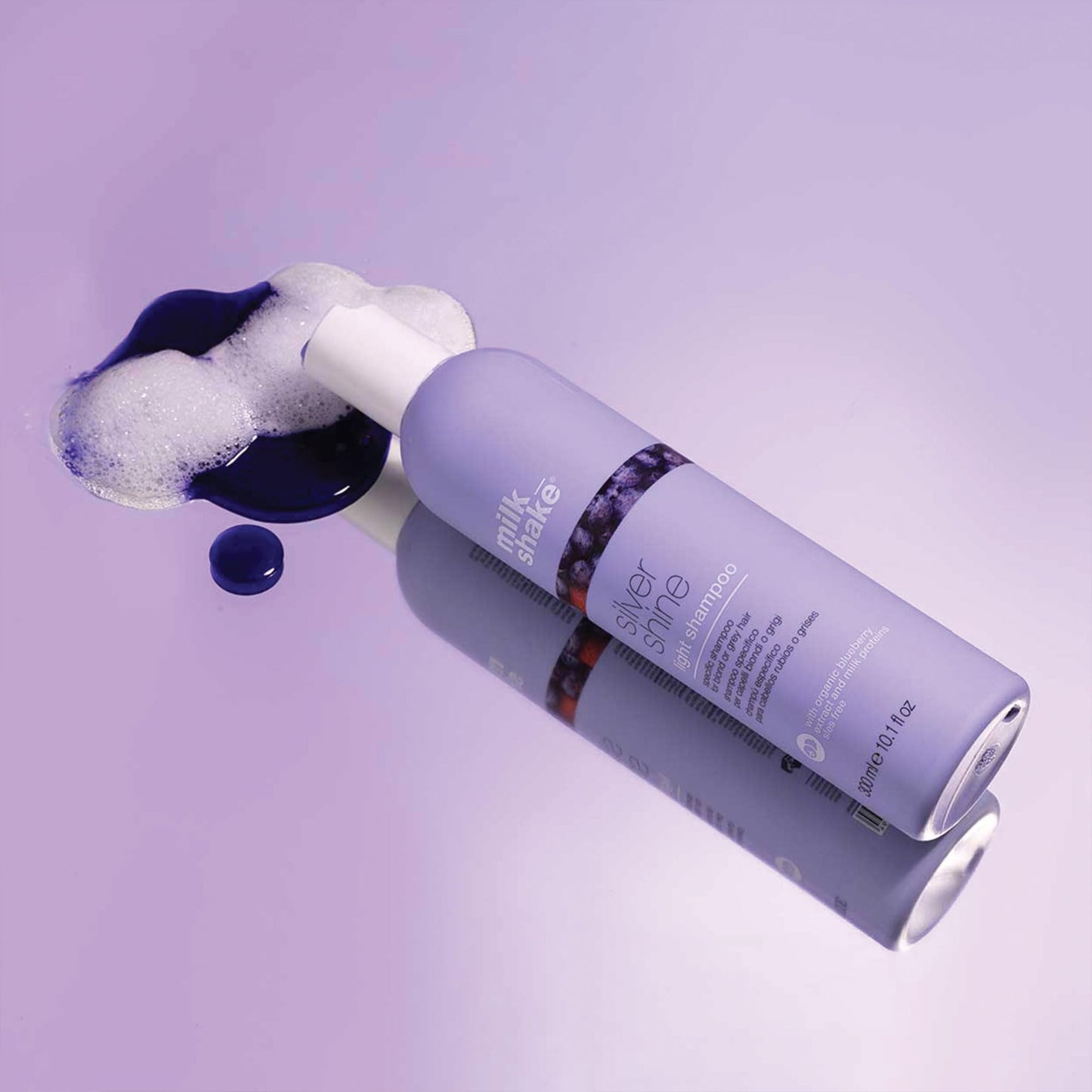 milk_shake Silver Shine Light Purple Shampoo for Blonde Hair - Blonde Toner for Brassy Hair