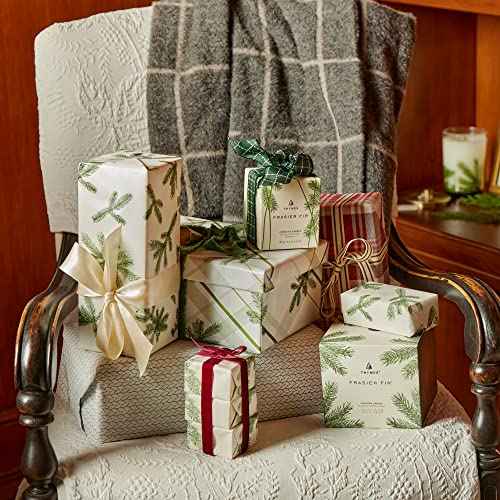 Thymes Bar Soap Trio Gift Set - Frasier Fir - Natural Hand Soaps - Contains Three - Cruelty-Free and Vegan - Pine Tree Scented Hand and Body Soap - 5.5 Oz Bars