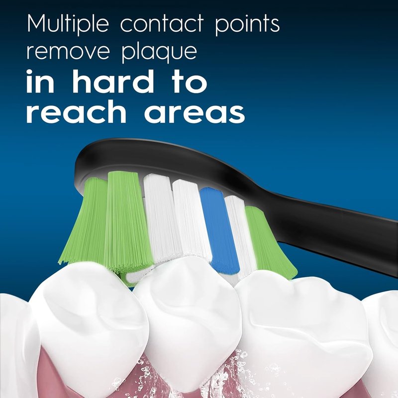Replacement Brush Heads for Philips Sonicare Electric Toothbrush - 12 Black Brush Heads for ProtectiveClean 6100, 5100, 4100
